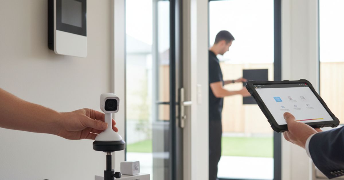 Rental management software for home security equipment