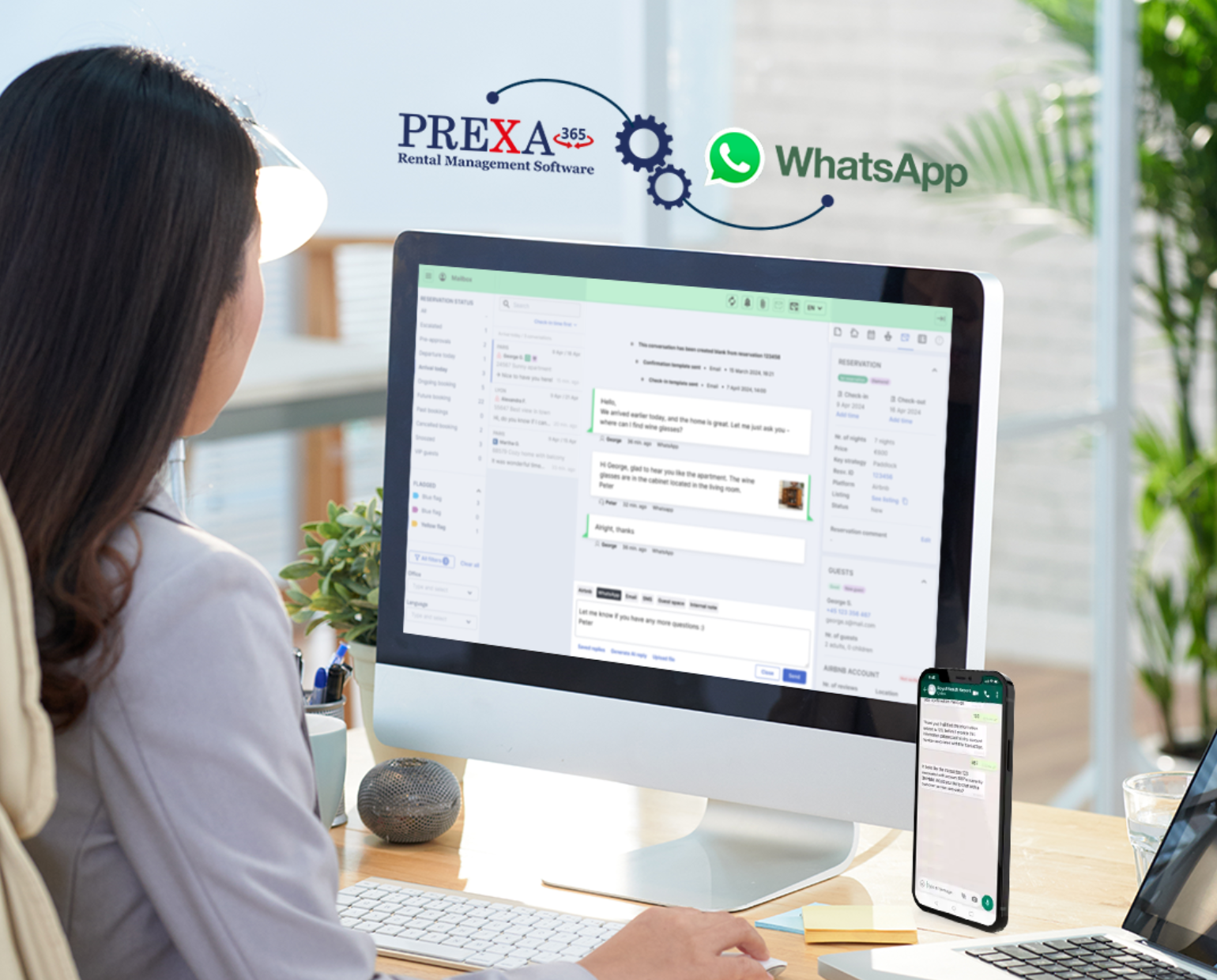 rental management software integration with WhatsApp