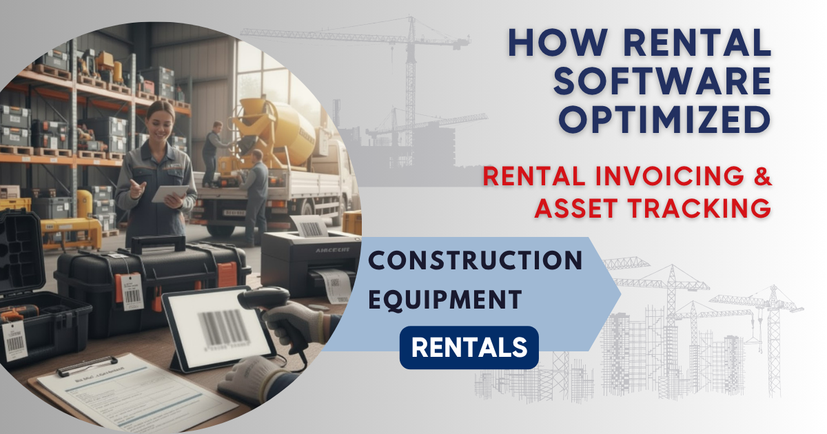 Rental management software for construction equipment rentals